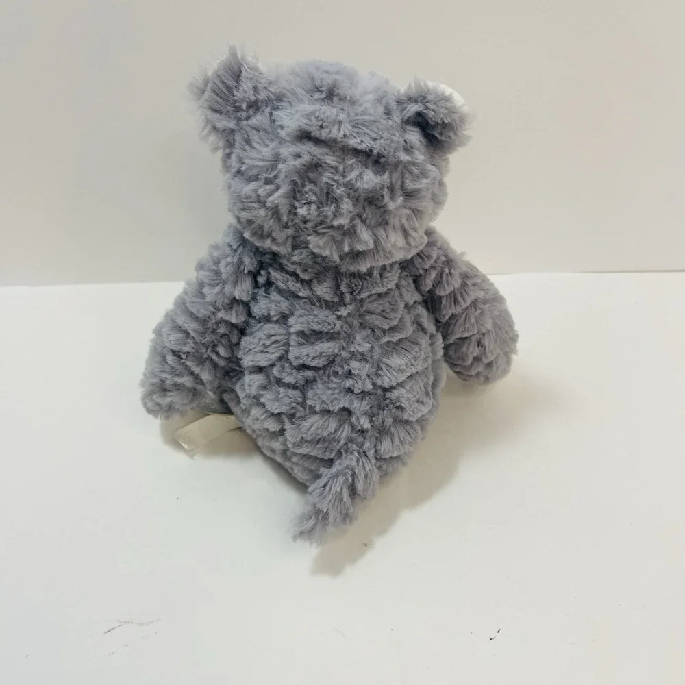 Carters Just One You Target Grey White Shaggy Hippo Plush‎ Stuffed Baby Soft Toy